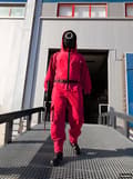 Miniatyrbild 6 av 8: FUNIDELIA Squid Game Mask med Cirkel Symbol - Officiell Netflix för dam och herr
