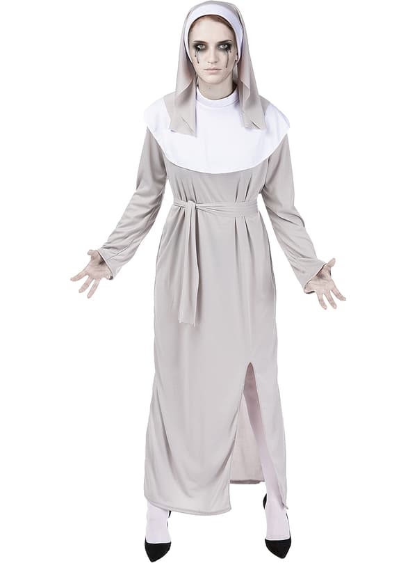 FUNIDELIA Zombie Nonne Kostyme til dame - Hvit