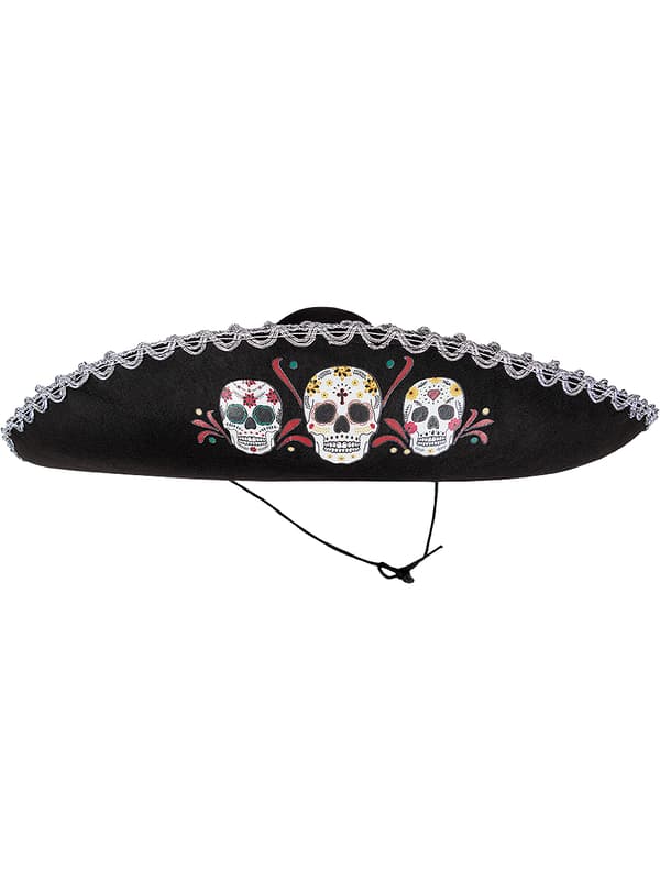 FUNIDELIA Hatt mariachi för herr - Storlek: 0 - Svart
