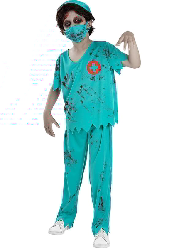 FUNIDELIA Zombie Doktor Kostyme til Gutt til gutter - Hvit 3-4 years