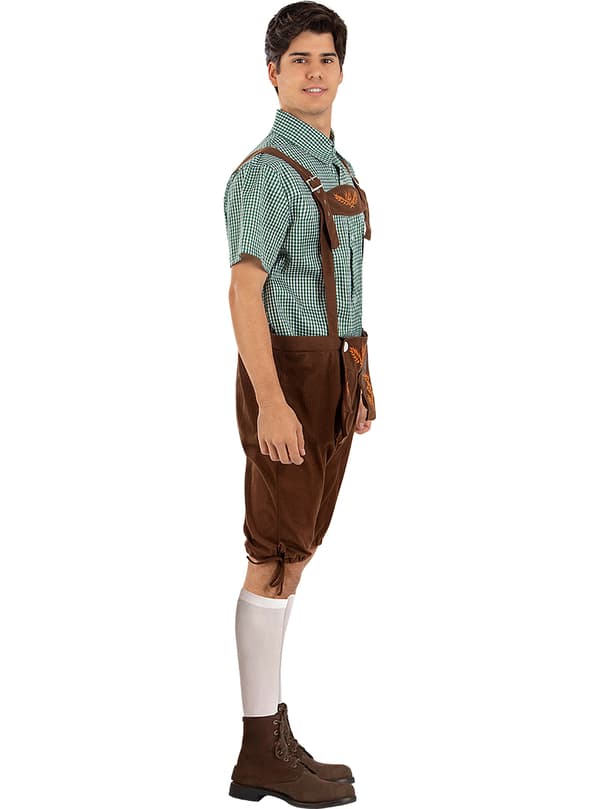 FUNIDELIA Oktoberfest kostume til mænd - Brun
