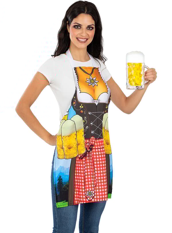 FUNIDELIA förkläde Oktoberfest för dam - Storlek: 0