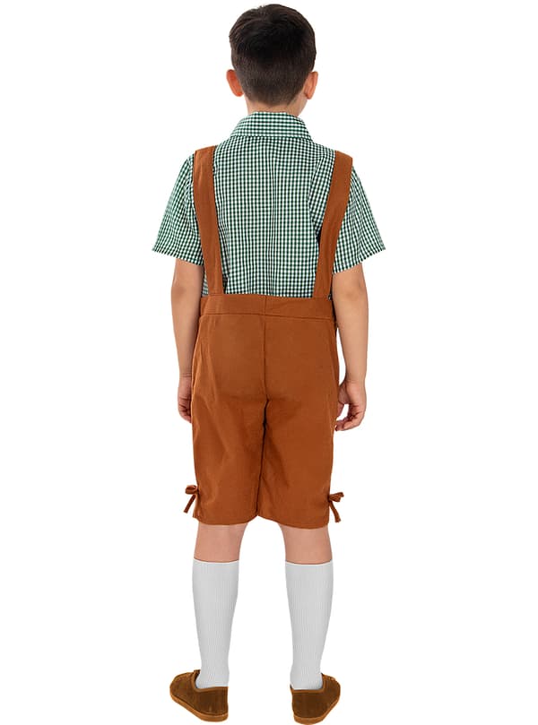 FUNIDELIA Maskeraddräkt Oktoberfest för pokje - Brun