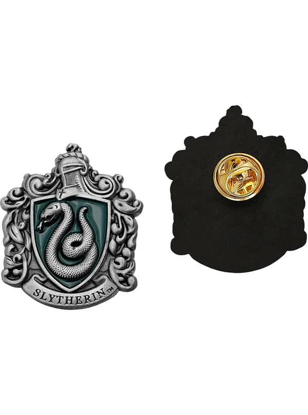 FUNIDELIA Harry Potter Slytherin slips og nål til mænd - Størrelse: 0 - Grøn