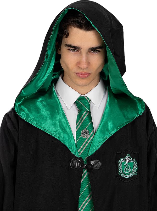 FUNIDELIA Harry Potter Slytherin slips og nål til mænd - Størrelse: 0 - Grøn