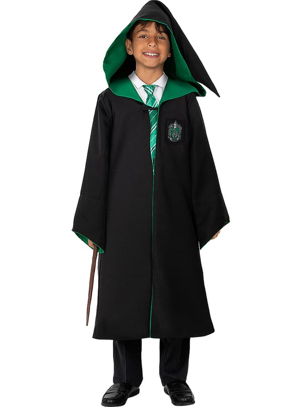 FUNIDELIA Tunika Slytherin Replika - Diamond Edition för flicka och pockje 7-9 years