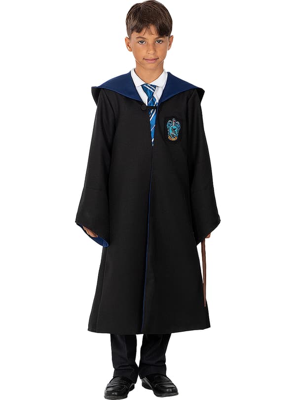 FUNIDELIA Replika Ravenclaw kåbe - Diamond Edition til piger og drenge - Sort