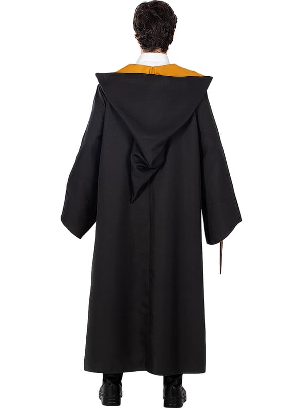 FUNIDELIA Replika Hufflepuff kåbe - Diamond Edition til kvinder og mænd - Sort