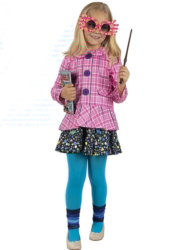 FUNIDELIA Luna Lovegood kostume til piger - Pink 3-4 years