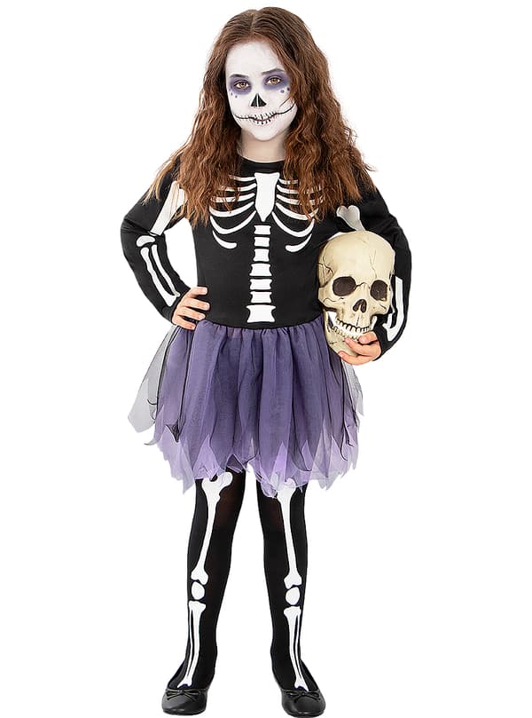 FUNIDELIA Dekorativ döskalle Halloween för dam och herr - Storlek: 0 - Vit