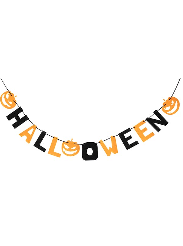 FUNIDELIA Halloween banner til kvinder og mænd - Størrelse: 0 - Sort