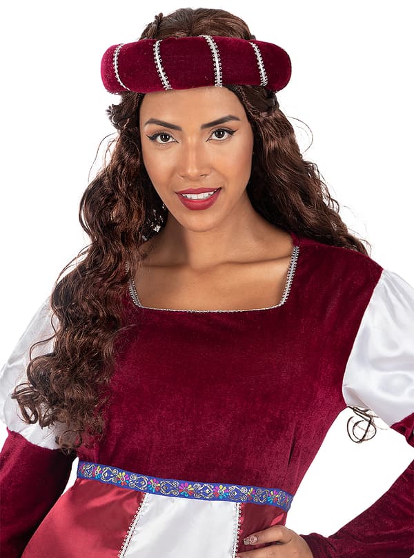 FUNIDELIA Medieval Princess Kostyme til kvinner til dame - Brun