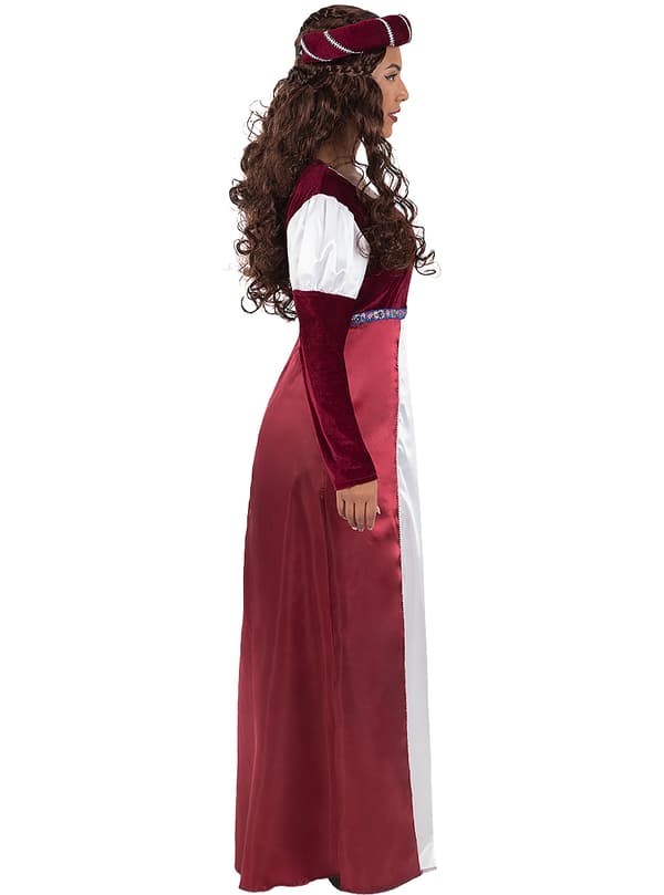 FUNIDELIA Medieval Princess Kostyme til kvinner til dame - Brun
