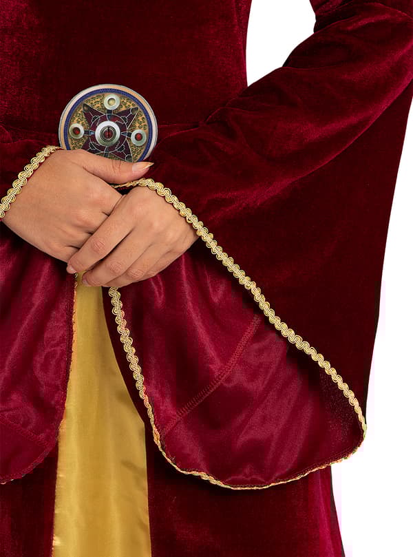 FUNIDELIA Lady Guinevere kostume til kvinder - Rødbrun