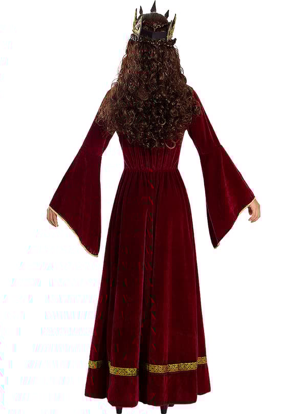 FUNIDELIA Lady Guinevere kostume til kvinder - Rødbrun