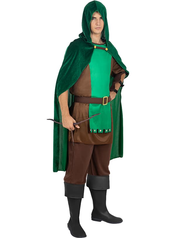 FUNIDELIA Robin Hood kostume til mænd - Grøn
