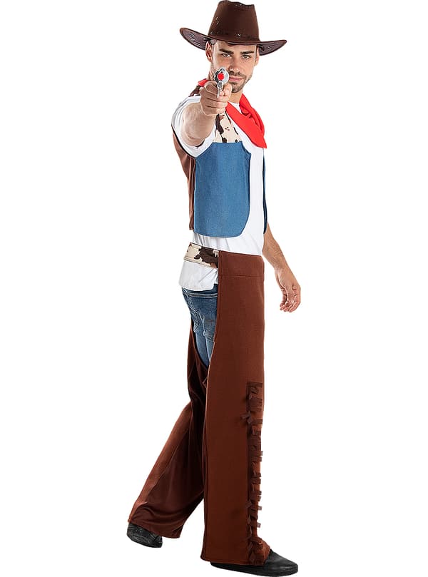 FUNIDELIA Cowboy kostyme til mann - Brun