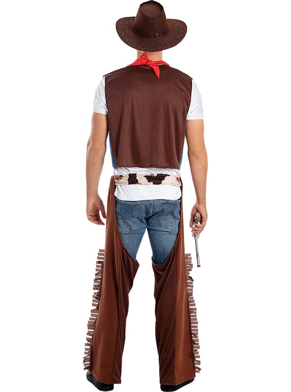 FUNIDELIA Cowboy kostyme til mann - Brun