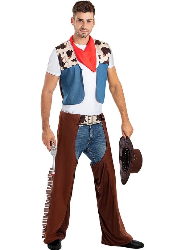 FUNIDELIA Cowboy kostyme til mann - Brun