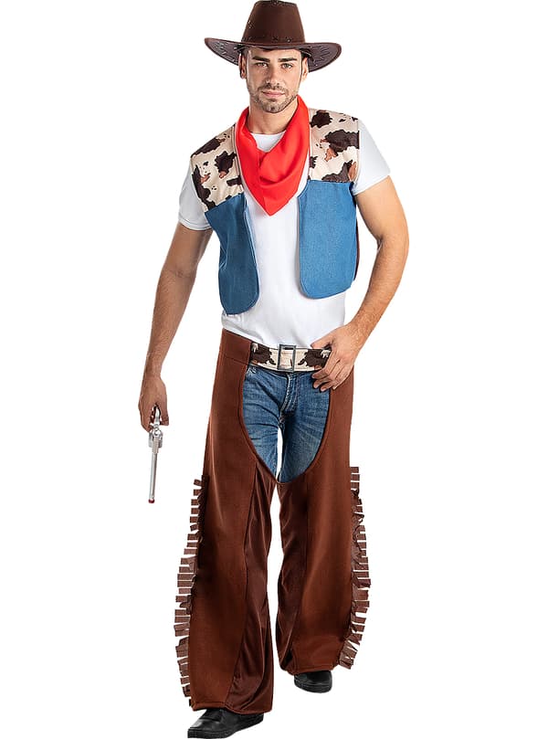 FUNIDELIA Cowboy kostyme til mann - Brun
