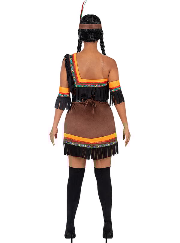 FUNIDELIA Maskeradkläder Indian Deluxe för dam - Brun