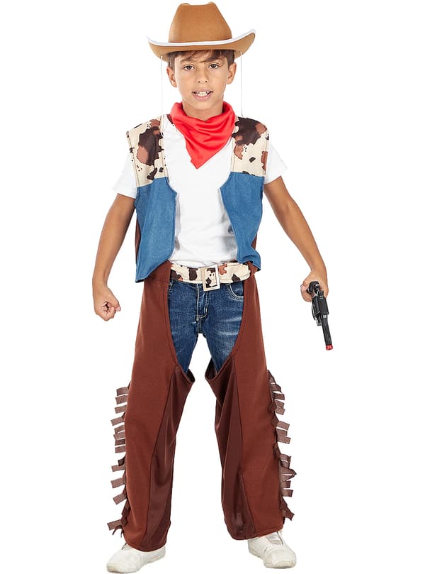 FUNIDELIA Cowboy kostume til drenge til drenge - Brun