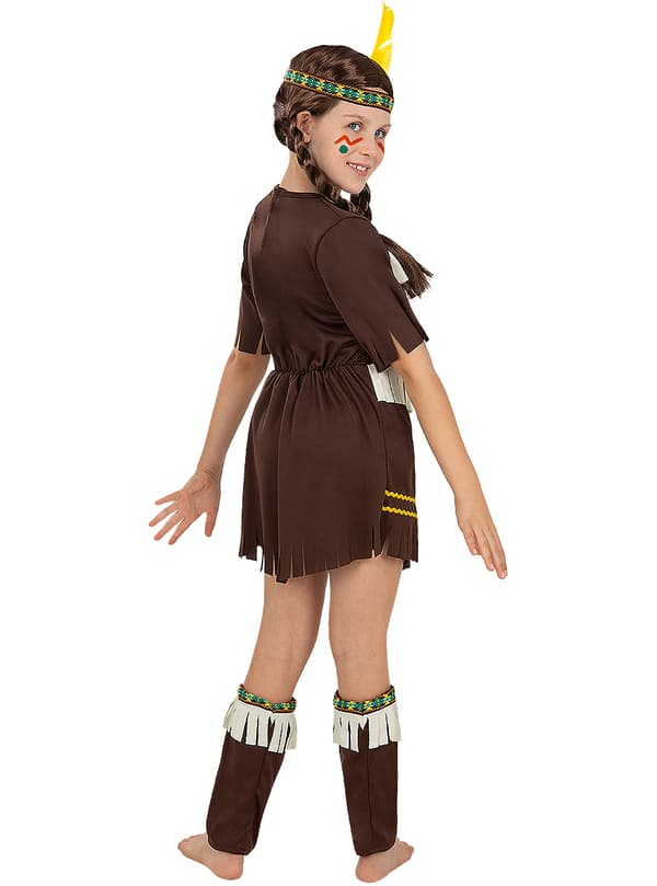 FUNIDELIA Indianerkostume til piger - Brun