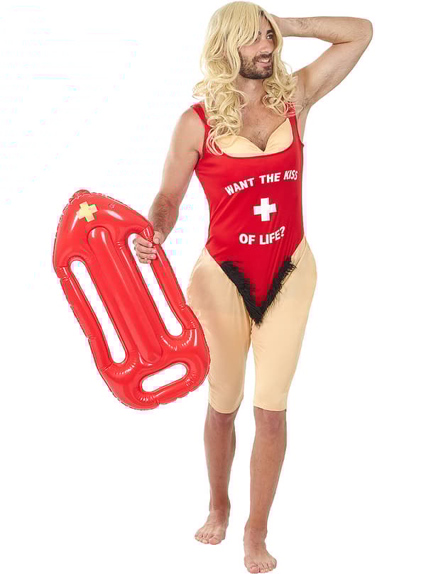 FUNIDELIA Baywatch kostume til mænd - Rød