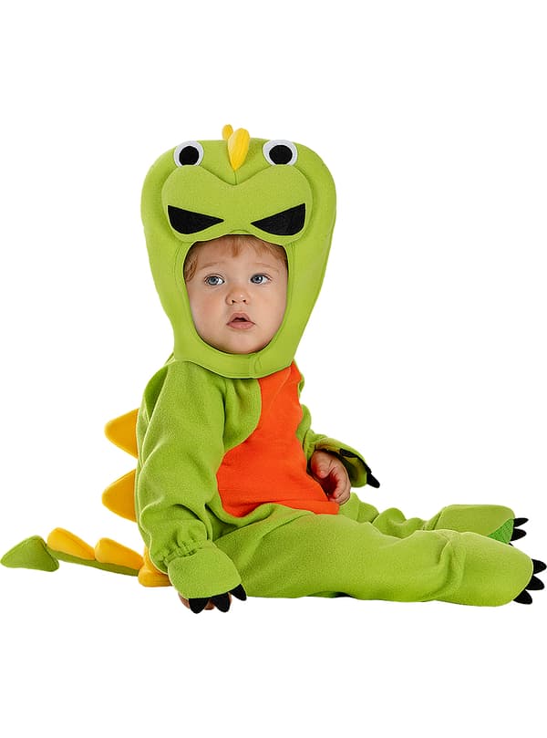 FUNIDELIA Dinosaur kostume til babyer - Grøn 6-12 months