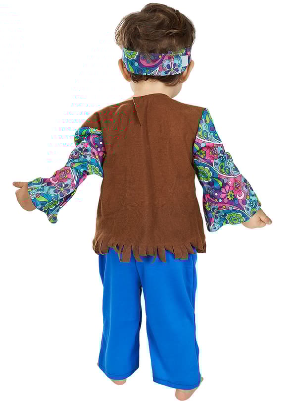 FUNIDELIA Hippie kostume til babyer - Blå