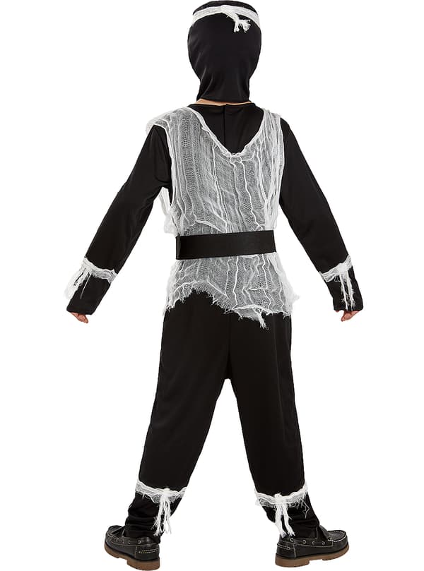 FUNIDELIA Zombie Ninja Skelet kostume til drenge til drenge - Sort