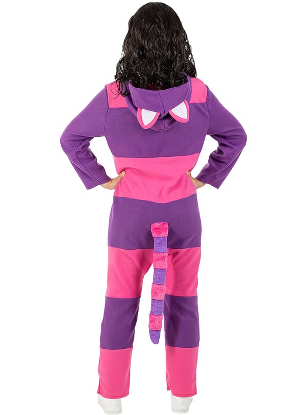 FUNIDELIA Maskeraddräkt Cheshirekatten onesie för dam - Lila