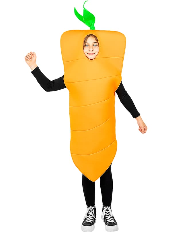FUNIDELIA Maskeraddräkt Morot för flicka och pockje - Orange 3-6 years