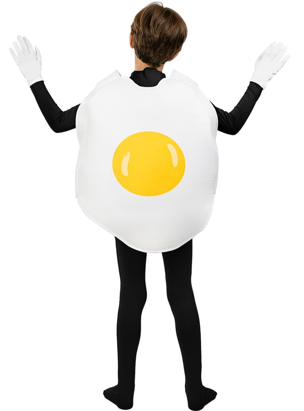 FUNIDELIA Stekt Egg Kostyme til jenter og gutter - Hvit