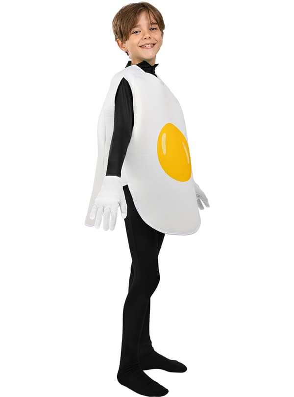 FUNIDELIA Stekt Egg Kostyme til jenter og gutter - Hvit