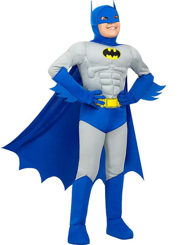 FUNIDELIA maskeraddräkt Batman The Brave and the Bold deluxe för pokje - Svart 10-12 years