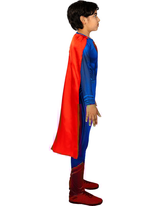 FUNIDELIA Superman Kostume til Drenge - Justice League til drenge - Blå