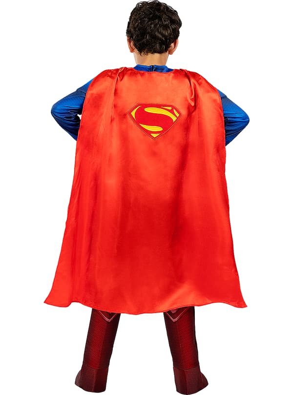 FUNIDELIA Deluxe Superman Kostume til Drenge - Justice League til drenge - Blå