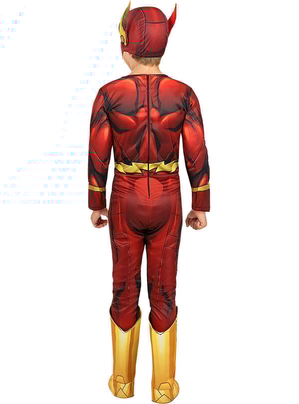 FUNIDELIA Muskuløs Flash Kostume til Drenge - The Flash til drenge - Rød