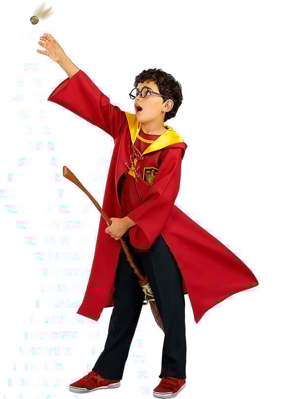 FUNIDELIA Gryffindor Quidditch Kappe - Harry Potter til piger og drenge