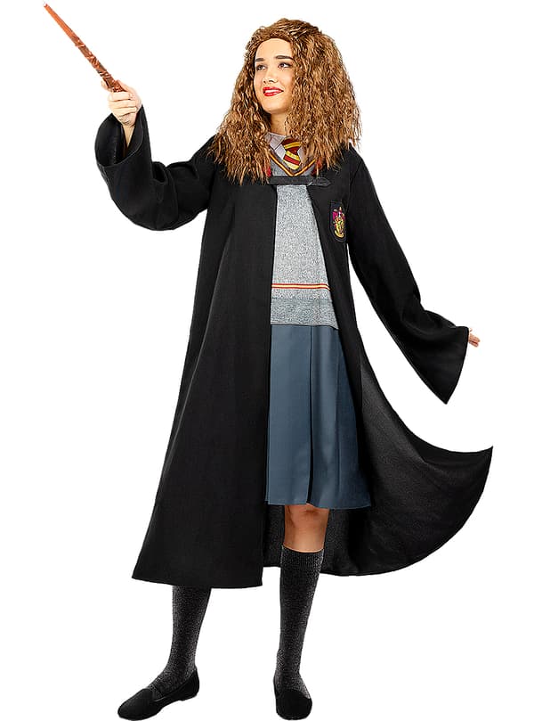 FUNIDELIA Hermione Granger Maskeraddräkt för dam - Grå / Silver XL