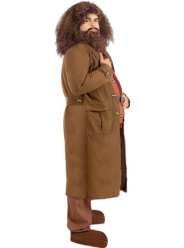 FUNIDELIA Maskeraddräkt Hagrid - Harry Potter för herr - Brun