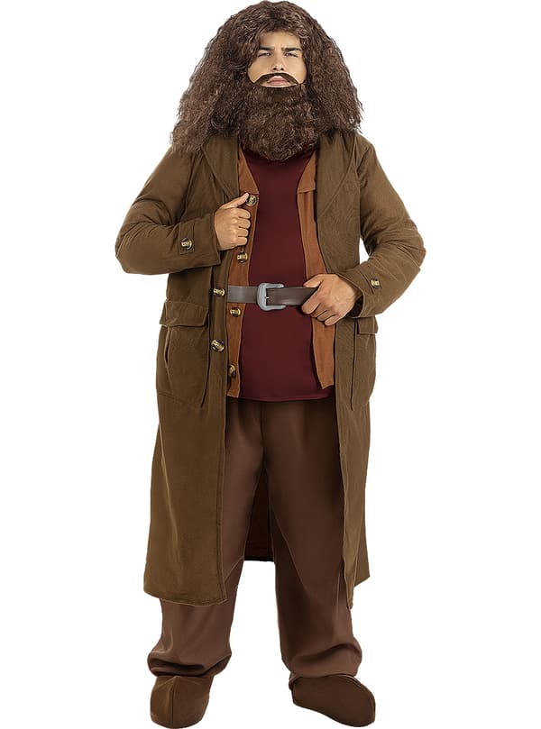 FUNIDELIA Maskeraddräkt Hagrid - Harry Potter för herr - Brun