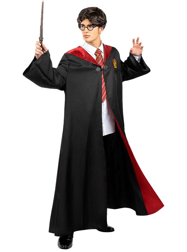 FUNIDELIA Peruk Harry Potter för herr - Storlek: 0 - Brun