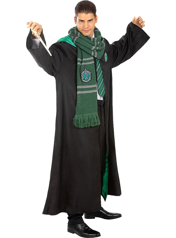 FUNIDELIA Halsduk Slytherin Harry Potter Officiell Replika för dam och herr - 0