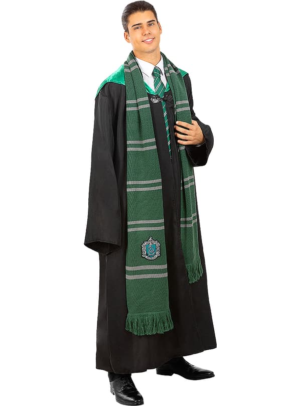 FUNIDELIA Halsduk Slytherin Harry Potter Officiell Replika för dam och herr - 0