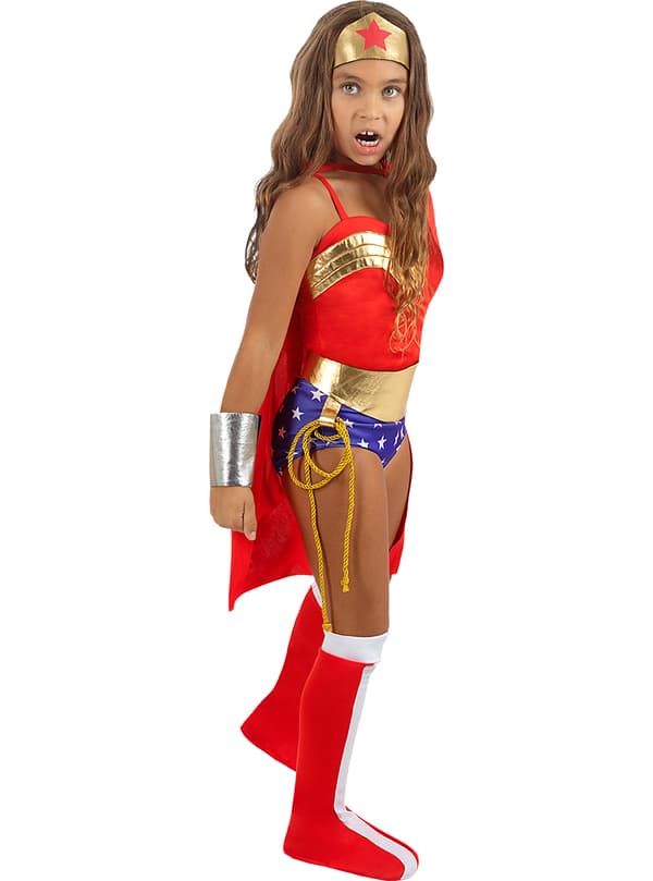 FUNIDELIA Klassinen Wonder Woman -asu tytöille - Sininen