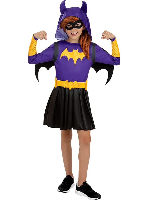 FUNIDELIA Batgirl Superhero Girls DC -asu tytöille - Violetti