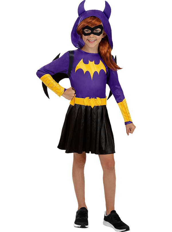FUNIDELIA Batgirl Superhero Girls DC -asu tytöille - Violetti 3-4 years