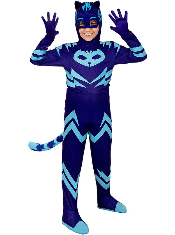 FUNIDELIA Kattedreng Maske PJ Masks til drenge - Størrelse: 0 - Blå